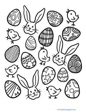 Printable Easter Activities: Easter Eggs