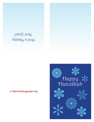 Printable Hanukkah Card