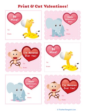 Print-and-Cut Valentines
