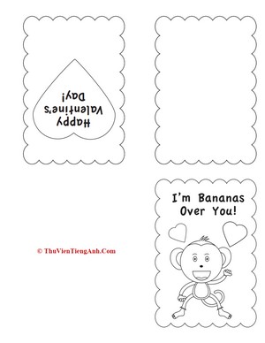 Valentine’s Day Coloring Cards