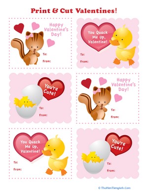 Cute Printable Valentines!