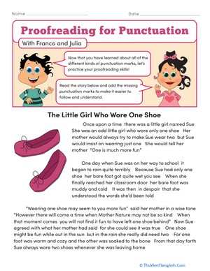 Proofreading for Punctuation