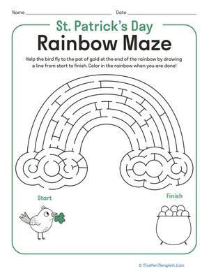 St. Patrick’s Day Rainbow Maze