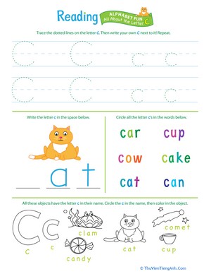 Get Ready for Reading: All About the Letter C