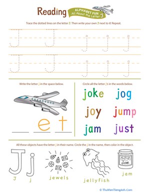 Get Ready for Reading: All About the Letter J