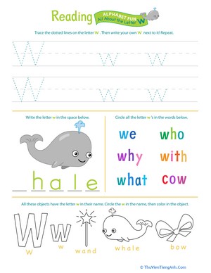Get Ready for Reading: All About the Letter W