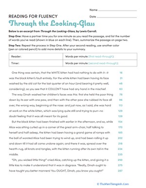Reading for Fluency: Through the Looking-Glass