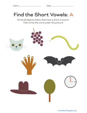 Find the Short Vowels: A