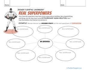 Real Super Powers Graphic Organizer