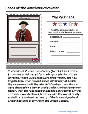 Redcoats Trading Card