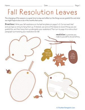 Fall Resolution Leaves