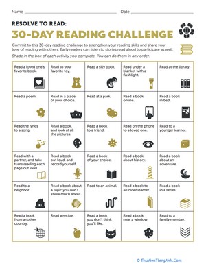 Resolve to Read: 30-Day Reading Challenge