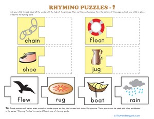 Rhyming Words Puzzle #2