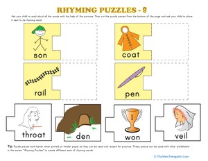 Rhyming Words Puzzle #8