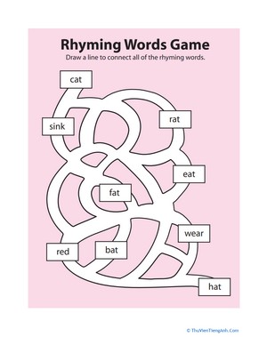 Rhyming Words Game 1