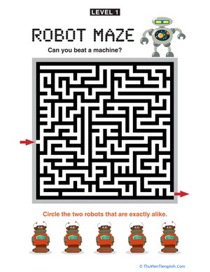 Robot Maze Level 1!