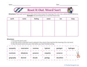 Root It Out: Word Sort