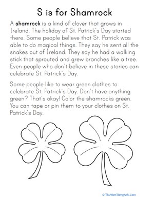 S is for Shamrock