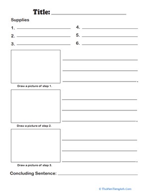 Scaffolded Writing Template With Prompts