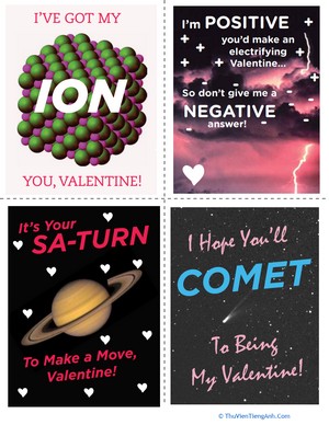 Science Valentine’s Day Cards