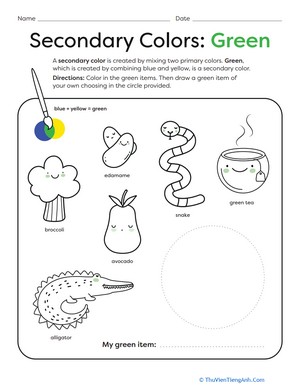 Secondary Colors: Green