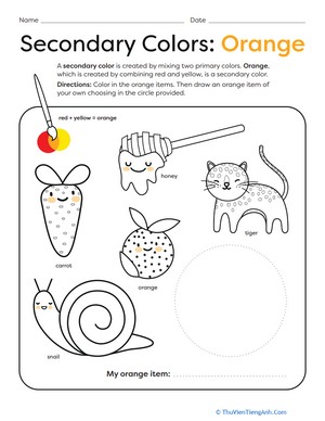 Secondary Colors: Orange