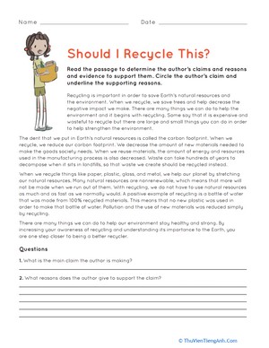 Should I Recycle This?: Nonfiction Text