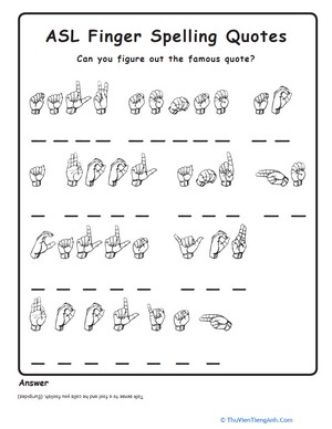 American Sign Language Practice