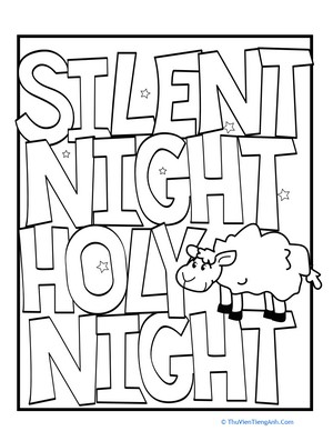 Silent Night Coloring Page