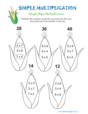 Simple Multiplication: Corn