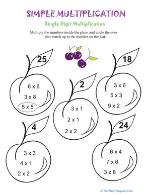 Simple Multiplication: Grapes