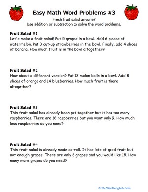 Simple Word Problems