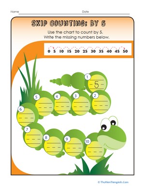 Skip Counting by Fives