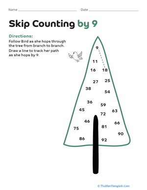 Skip Counting by 9