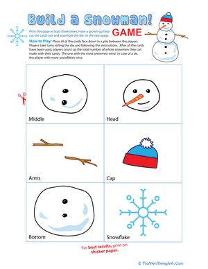 Snowman Game: Build a Snowman!