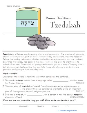 Passover Traditions: Tzedakah