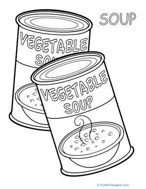 Soup Coloring Page