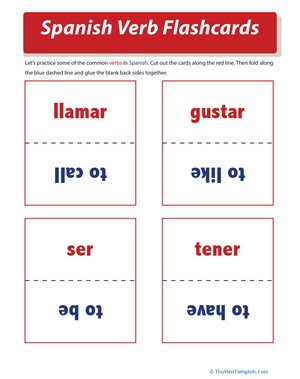 Spanish Verb Flashcards