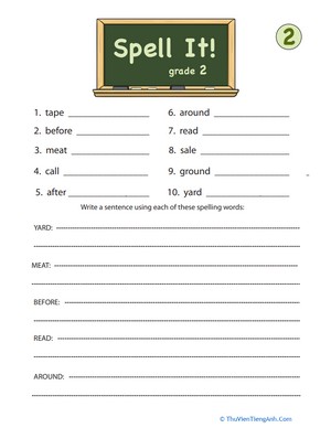 Spell It! For Second Grade, #2