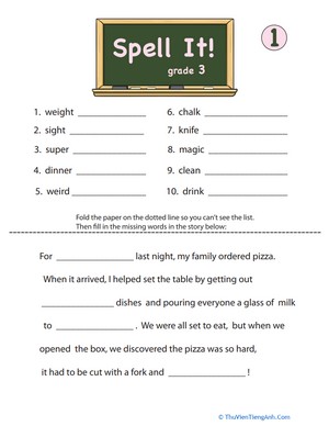 Spell It! For Third Grade, #1