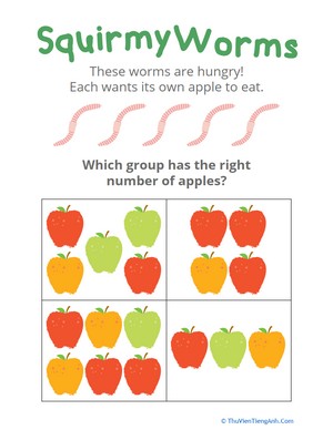 Squirmy Worms: Practicing Counting