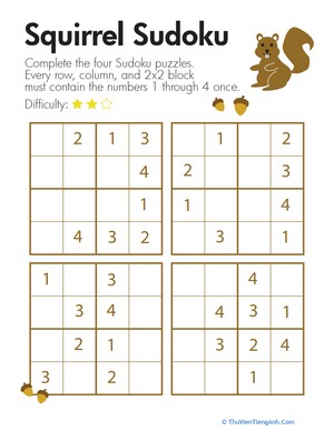 Squirrel Sudoku