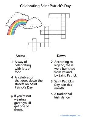St. Patrick’s Day Crossword Puzzle