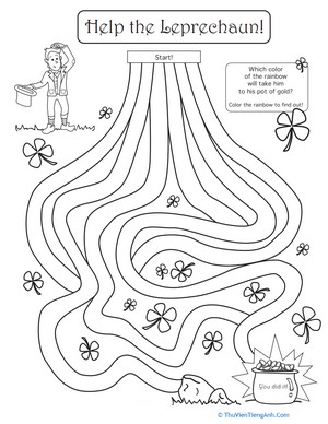 St. Patrick’s Day Maze: Help the Leprechaun!