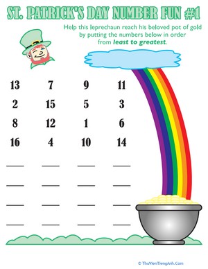 St. Patrick’s Day Number Fun #1