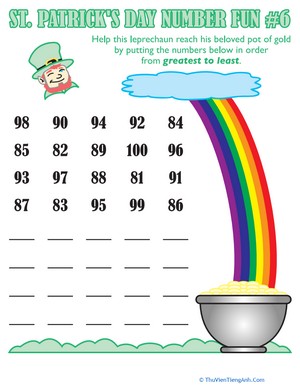 St. Patrick’s Day Number Fun #6