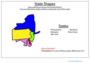 State Shapes: East Coast