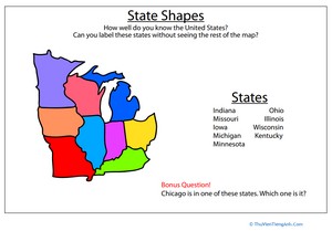 State Shapes: Midwest