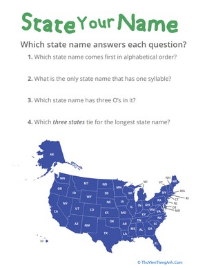Map It! State Your Name