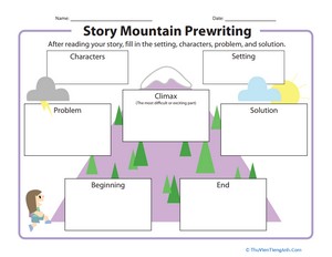 Story Mountain Prewriting